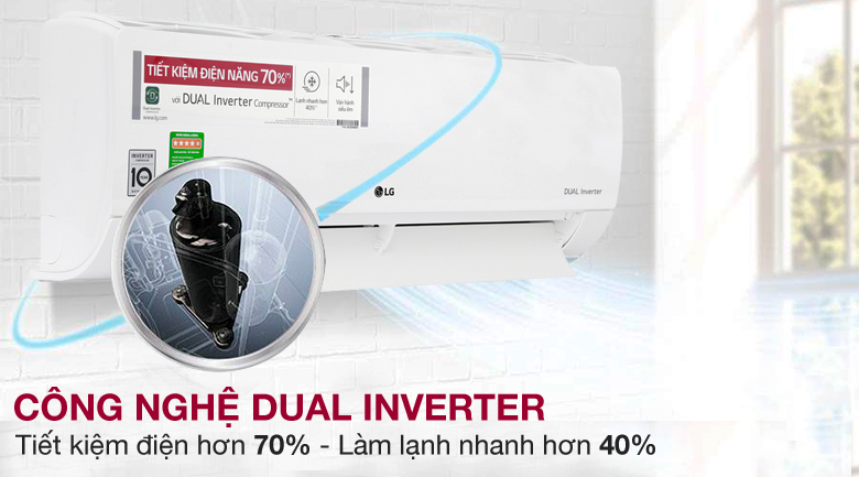 May lanh LG 1HP V10ENW Inverter 3