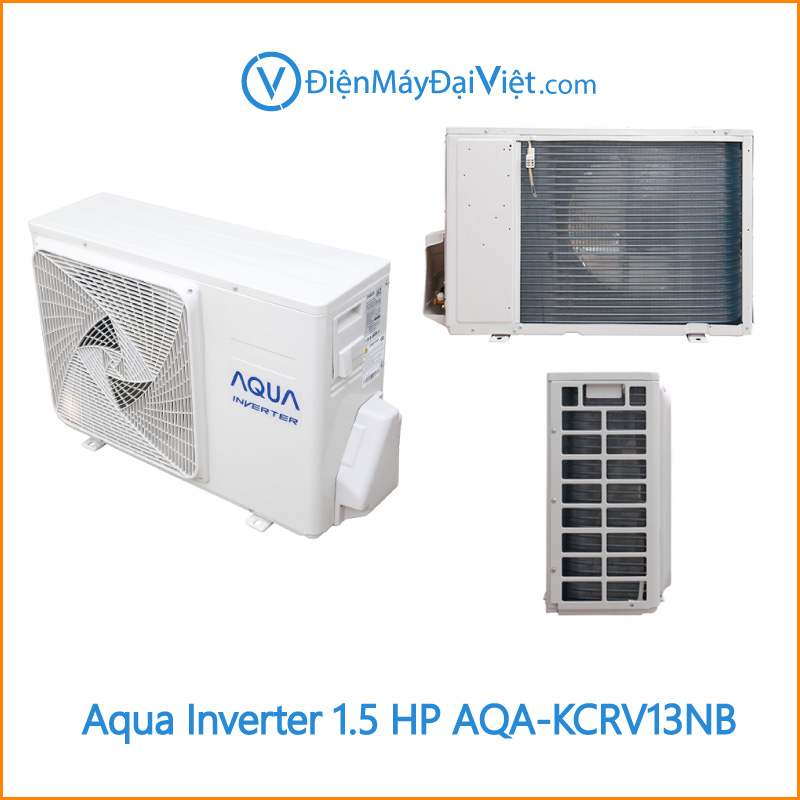 Máy lạnh Aqua Inverter 1.5 HP AQA KCRV13NB Cuc Nong Dien May Dai Viet