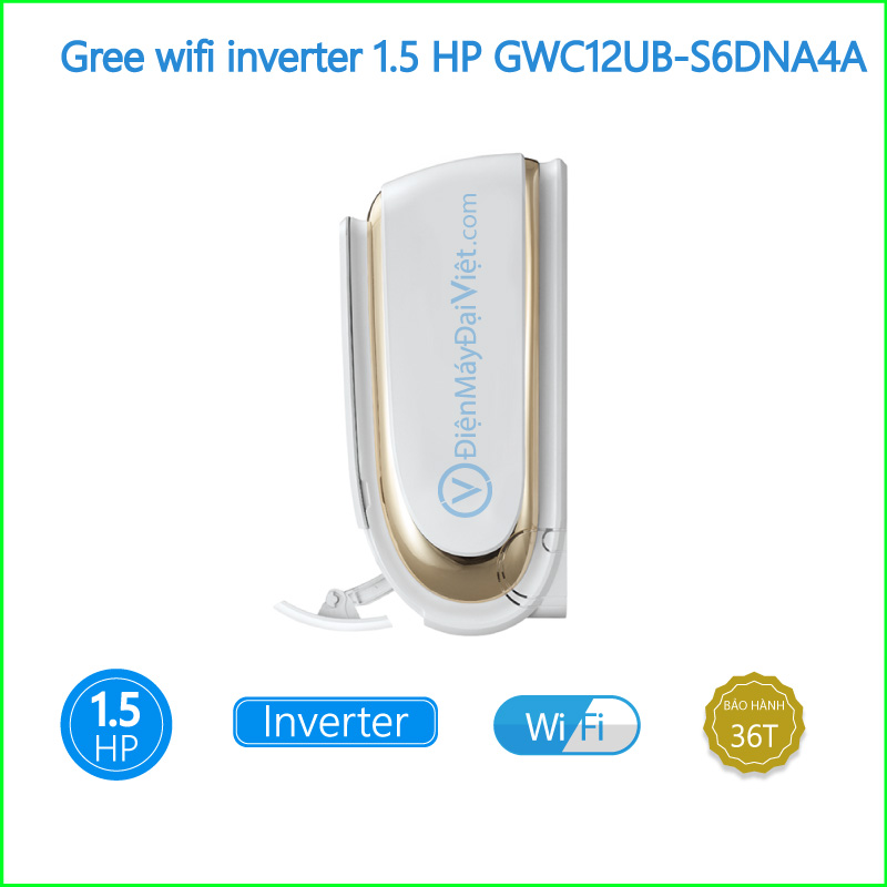 Máy lạnh Gree wifi inverter 1.5 HP GWC12UB S6DNA4A 2