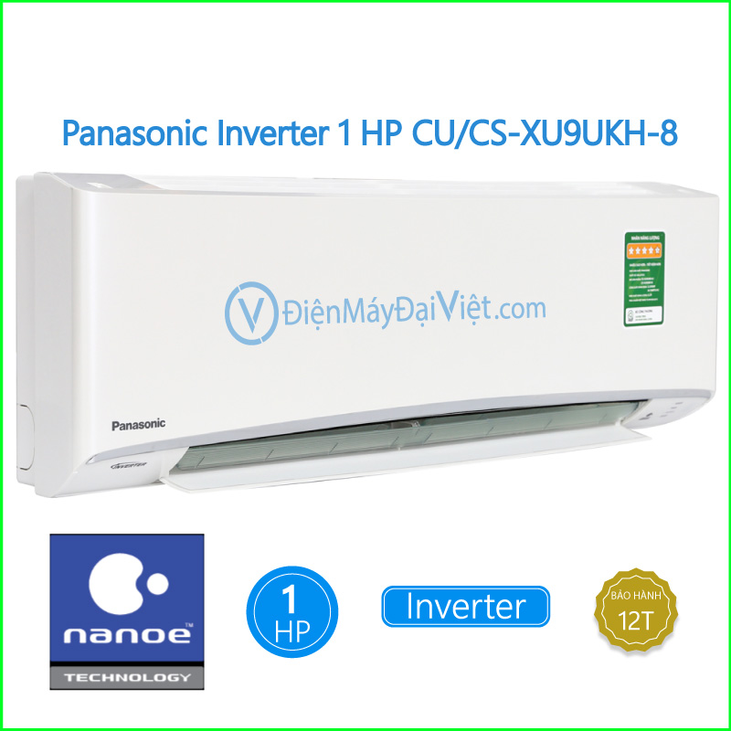 Máy lạnh Panasonic Inverter 1 HP CUCS XU9UKH 8
