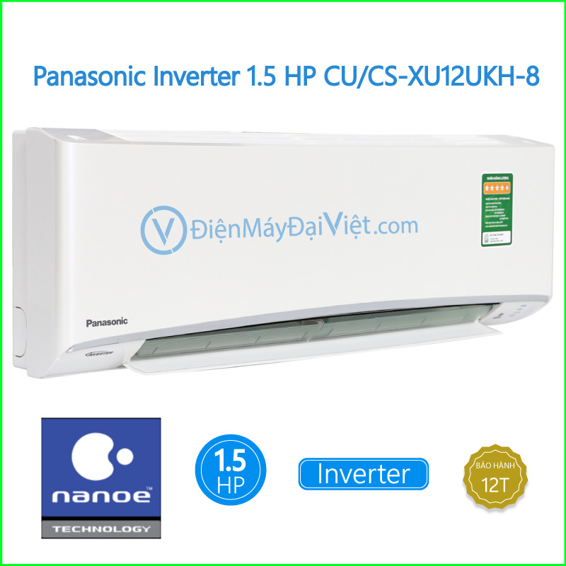 Máy lạnh Panasonic Inverter 1.5 HP CUCS XU12UKH 8