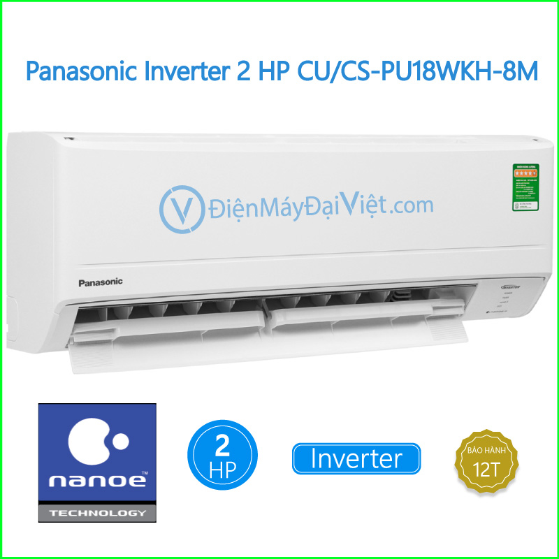 Máy lạnh Panasonic Inverter 2 HP CUCS PU18WKH 8M