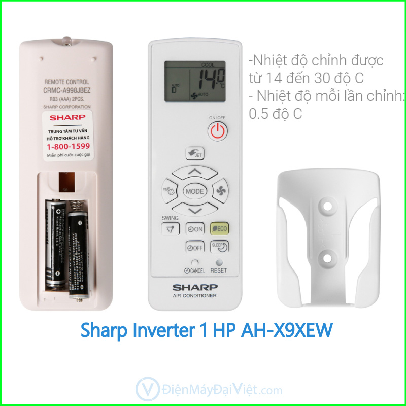 Máy lạnh Sharp Inverter 1 HP AH X9XEW 3