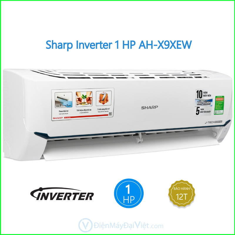 Máy lạnh Sharp Inverter 1 HP AH X9XEW