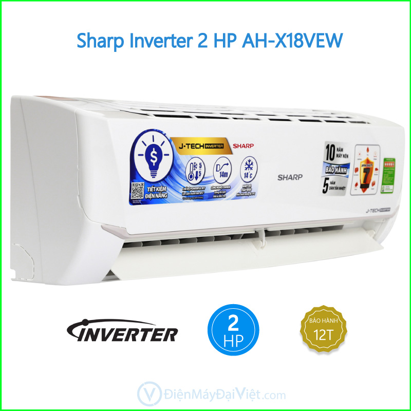 Máy lạnh Sharp Inverter 2 HP AH X18VEW