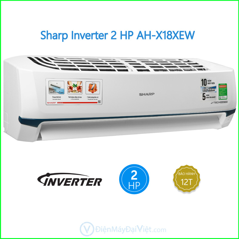 Máy lạnh Sharp Inverter 2 HP AH X18XEW