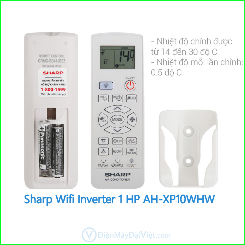 Máy lạnh Sharp Wifi Inverter 1 HP AH XP10WHW 2
