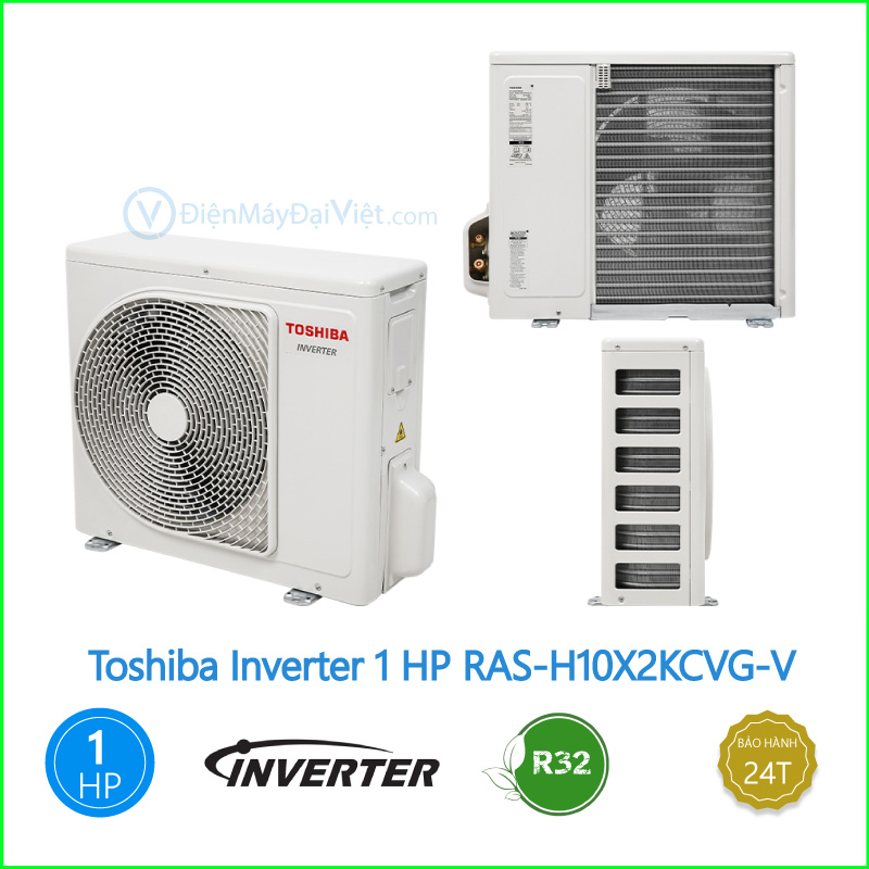 Máy lạnh Toshiba Inverter 1 HP RAS H10X2KCVG V 1