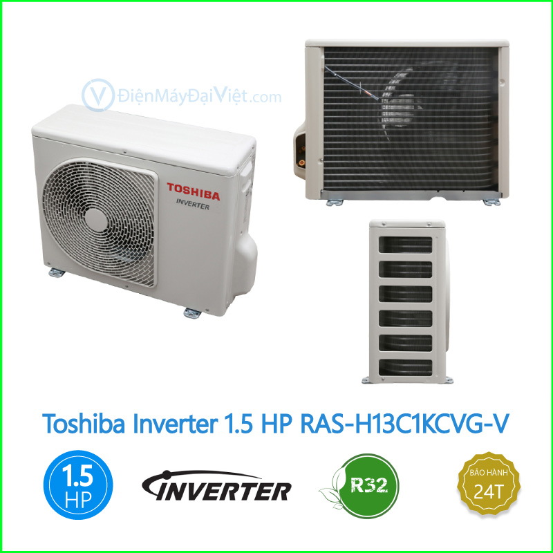 Máy lạnh Toshiba Inverter 1.5 HP RAS H13C1KCVG V 1