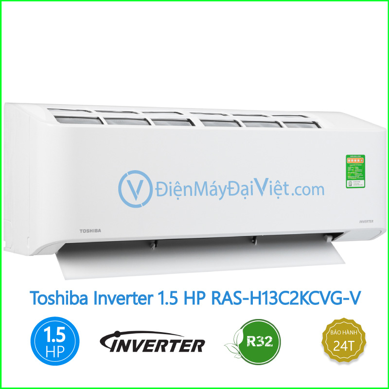 Máy lạnh Toshiba Inverter 1.5 HP RAS H13C2KCVG V
