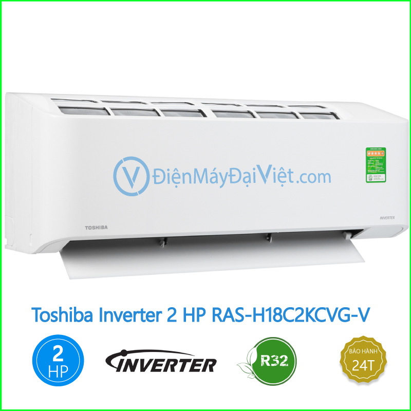 Máy lạnh Toshiba Inverter 2 HP RAS H18C2KCVG V