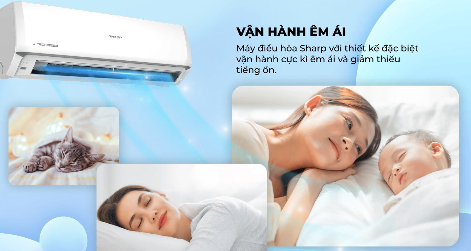 May Lanh Sharp Inverter 2 HP AH X18ZW Chinh Hang