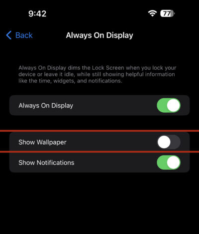 Cach Tat Always On Display Wallparper Tren iPhone 14 Pro 3