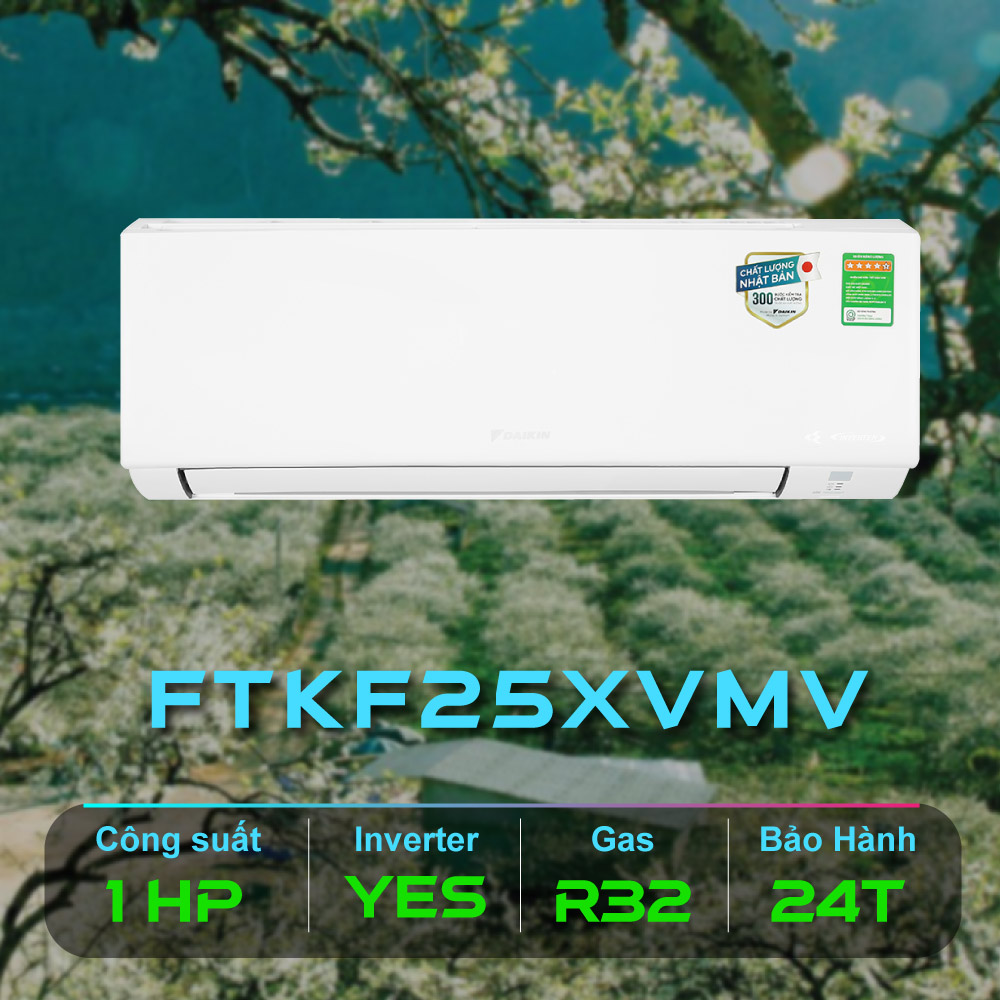 May Lanh Daikin Inverter 1 HP FTKF25XVMV Chinh Hang Gas R32 Mau 2023 1