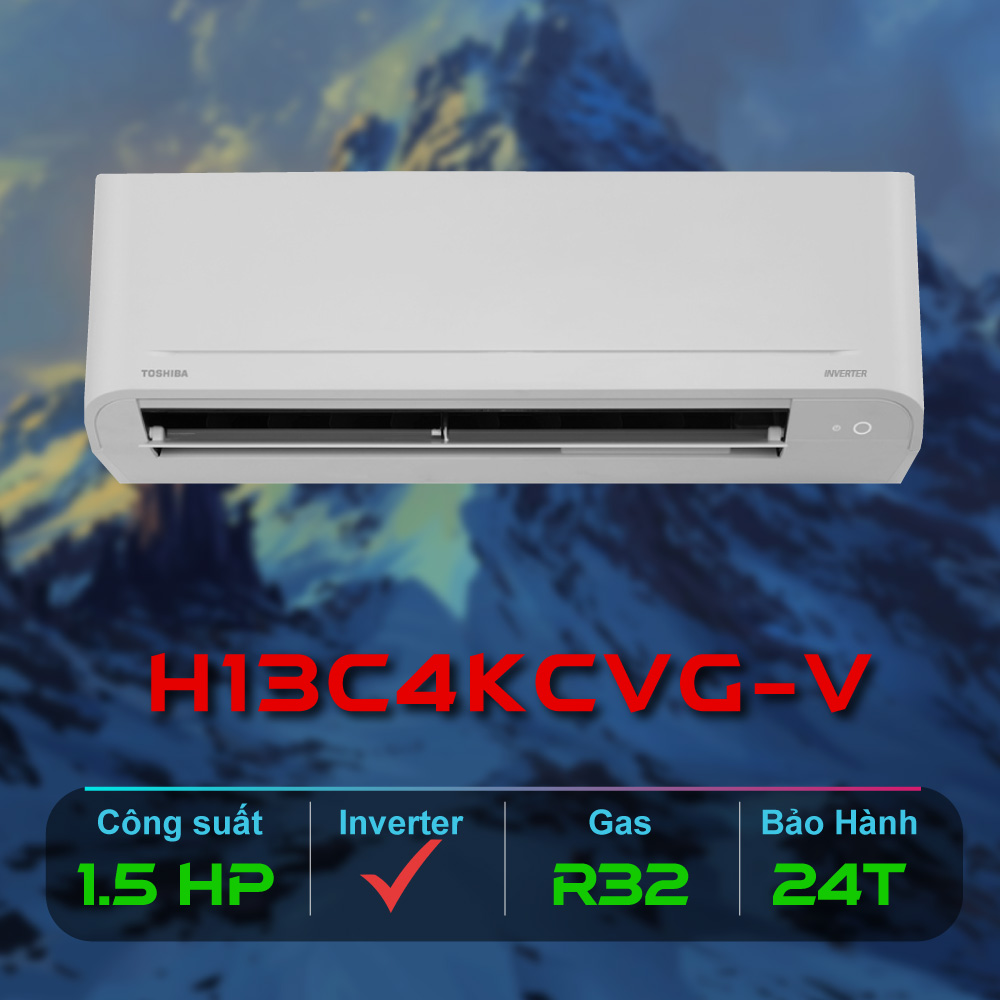 May Lanh Toshiba Inverter RAS H13C4KCVG V 1.5 HP Chinh Hang 2